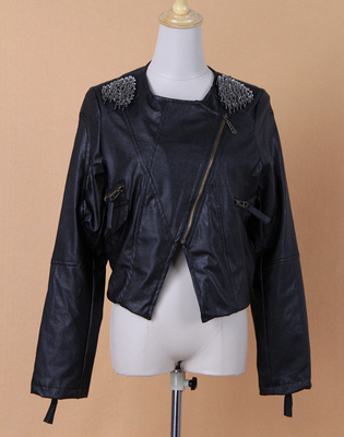 外貿(mào)服裝批發(fā)、廣州女裝批發(fā)、韓版PU皮夾克短外套_服裝服飾_世界工廠網(wǎng)中國產(chǎn)品信息庫