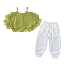 小藍鼠 xls100 果綠色雪紡套裝商品批發價與銷量數據 貨捕頭