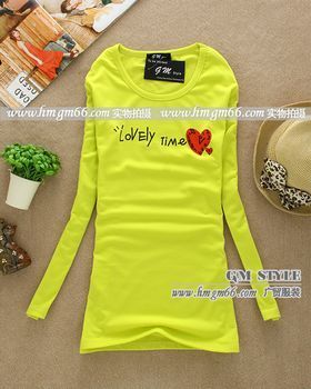 韓版女裝小衫批發(fā)秋冬季長(zhǎng)袖T恤批發(fā)_服裝服飾_世界工廠網(wǎng)